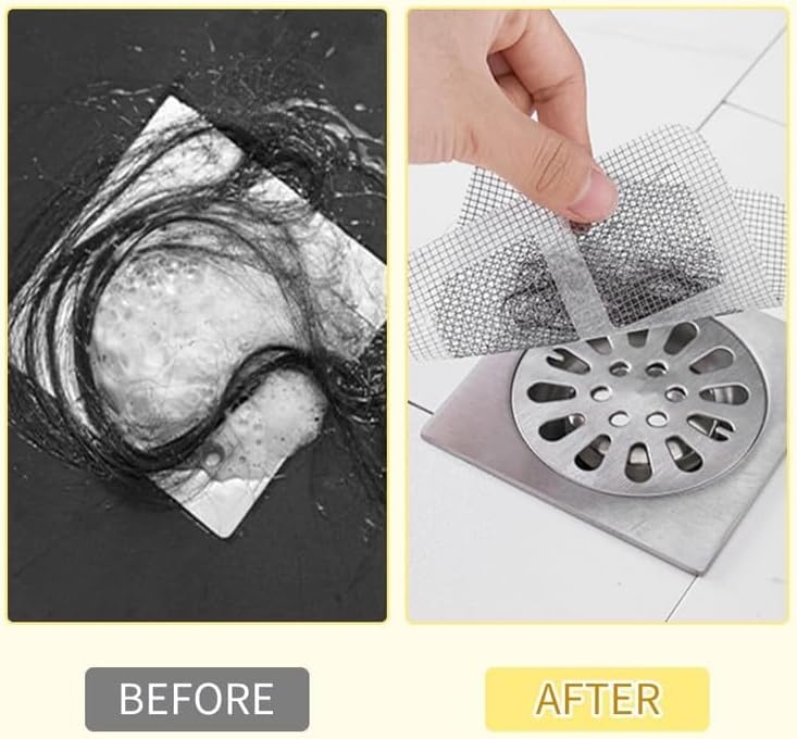 Disposable Hair Drain Stickers 10 4x4 Inch Upgrade