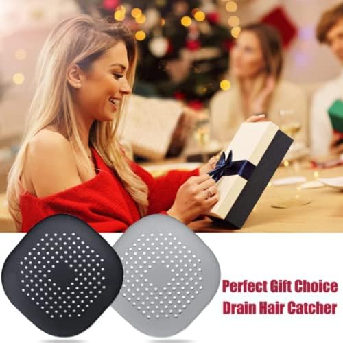 Silicone Hair Catcher Drain Cover for Shower and Bathtub