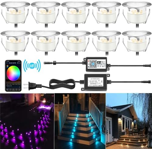 Smart LED Step Lights Kit WiFi Controlled with Alexa and Google Home Compatibility