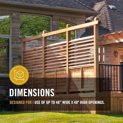 Nuvo Iron LSB48 Louver Shutter System - Black