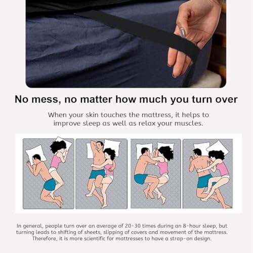 LOSUVERO Grounding Mat for Bed - Breathable Carbon Leatherette