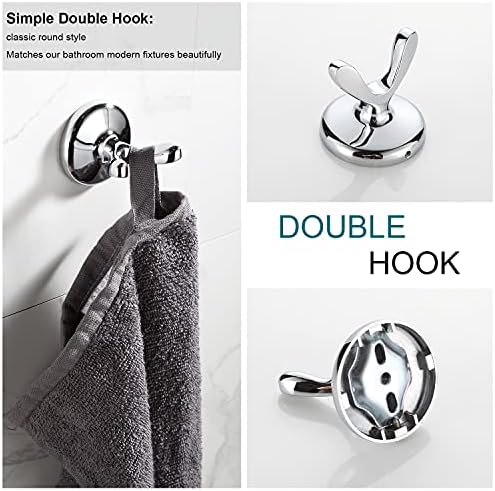 BGL 4-Piece Chrome Adjustable Towel Bar Set