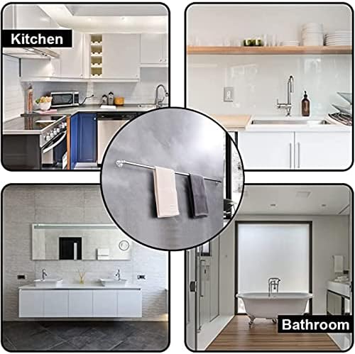 Stainless Steel Towel Bar 90cm 120cm Polished Silver