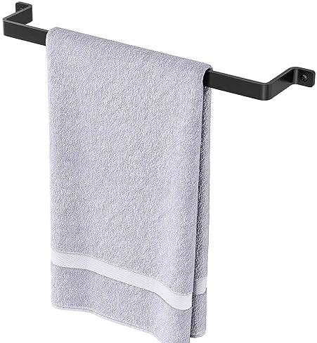 VOTZAAQ 16 Black One-Piece Towel Bar No Assembly