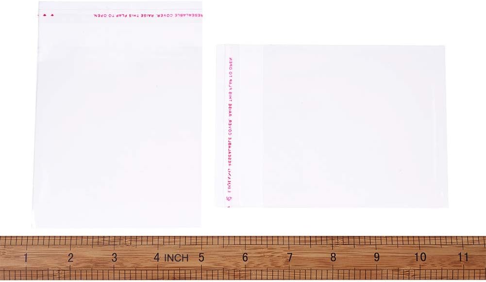Fashewelry 1000Pcs Clear Self-Sealing Cello Bags