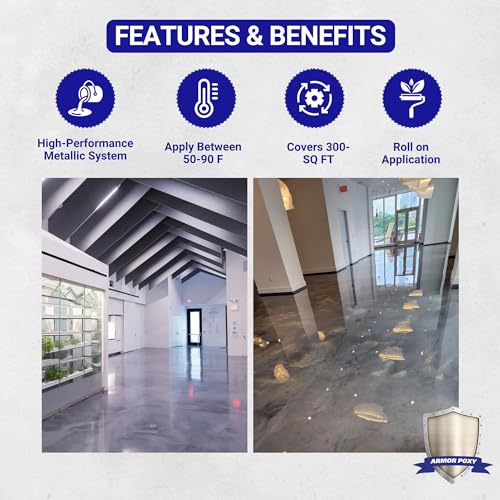 ArmorPoxy Metallic Epoxy Floor Kit 300 Sq Ft 1