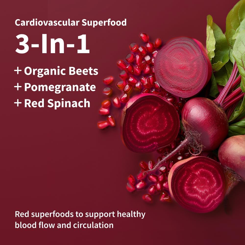 Snap Supplements Heart Beets Organic Beet Root Powder 250g 1