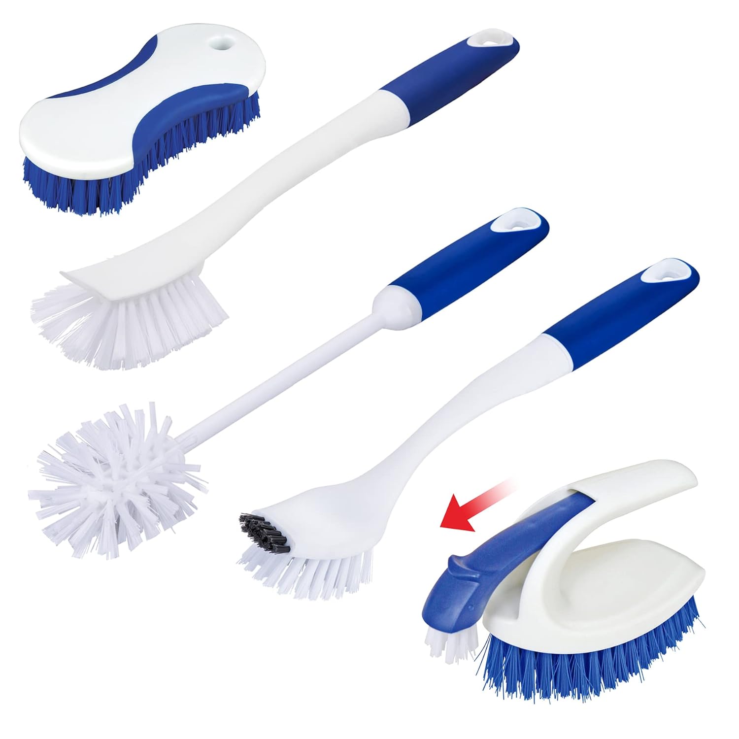CELOX 5 Pack Deep Cleaning Brush Set with Hanging Holes