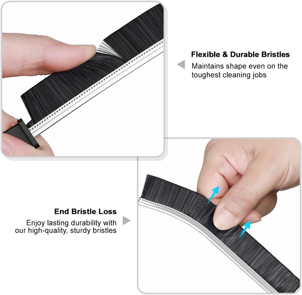 3 Pcs Hard Bristle Crevice Cleaning Brush for Kitchen and Bathroom