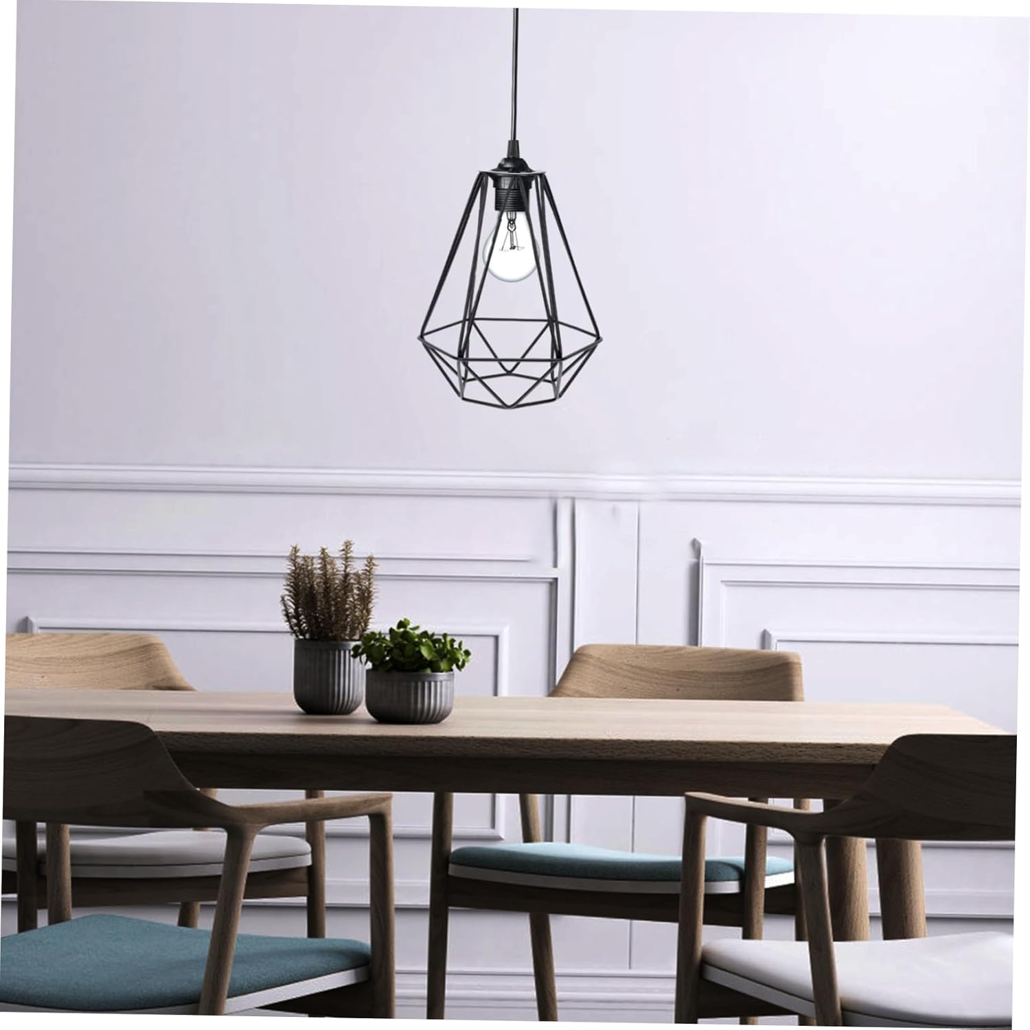 HOOTNEE Modern Decorative Wrought Iron Lamp Shade Candle Holder