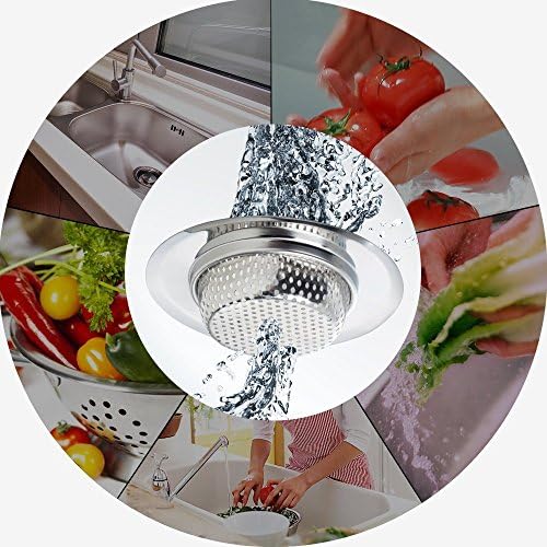 2PCS Stainless Steel Kitchen Sink Strainer 45 Diameter