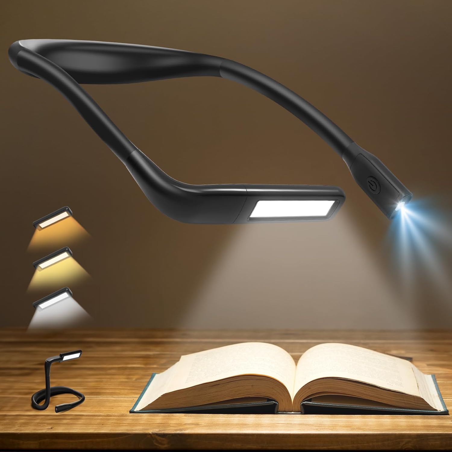 EastPin Neck Reading Light with 2000mAh Rechargeable Battery 1