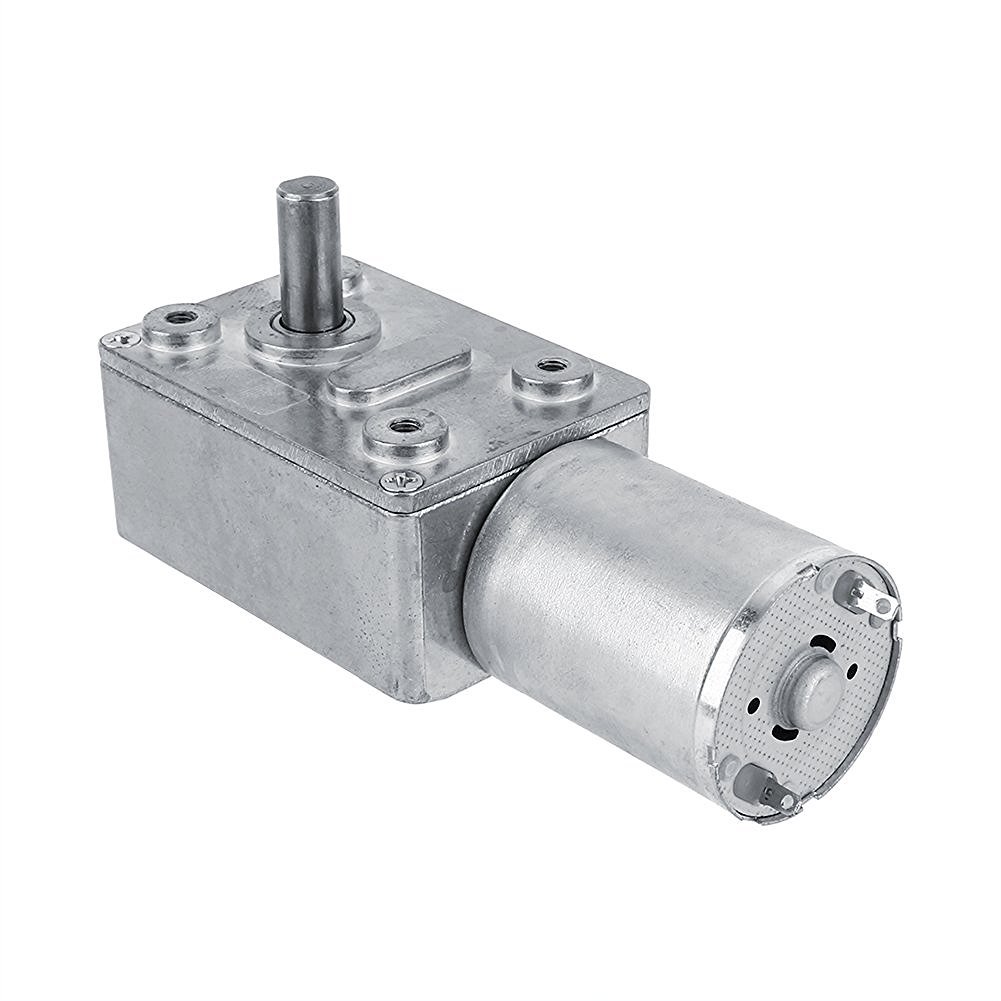 Yosoo Reversible 12V Worm Gear Motor 40RPM with Self Locking