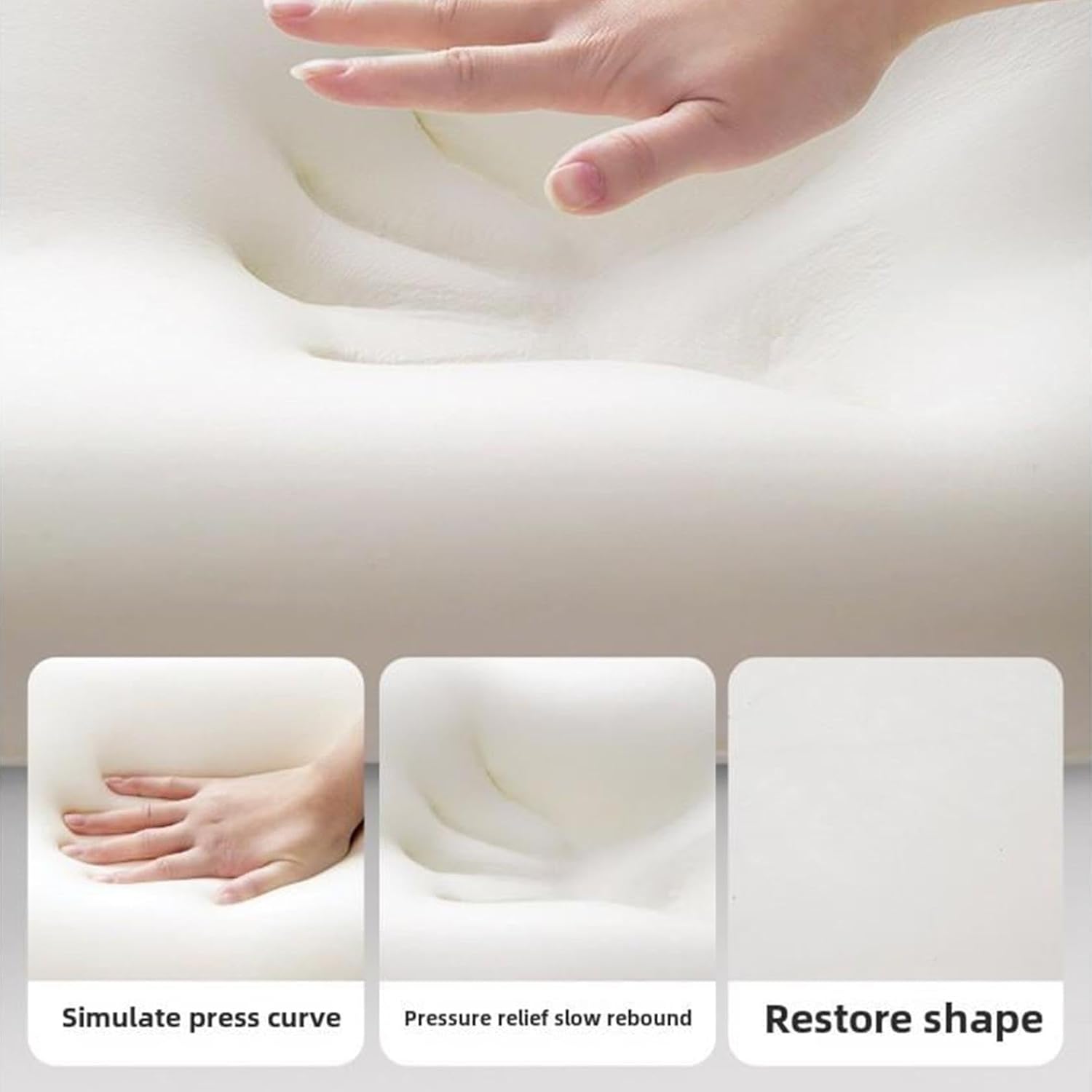 Butt Cushion for Couples - Low Profile Memory Foam Support Pillow