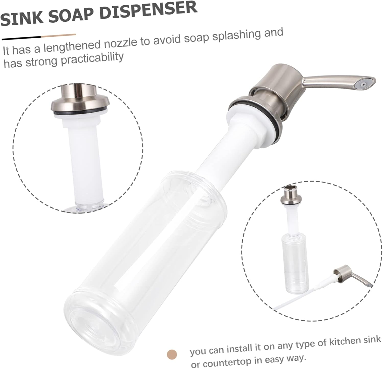 UTHCLO Hand Sink Dispenser Pump with Modern Design