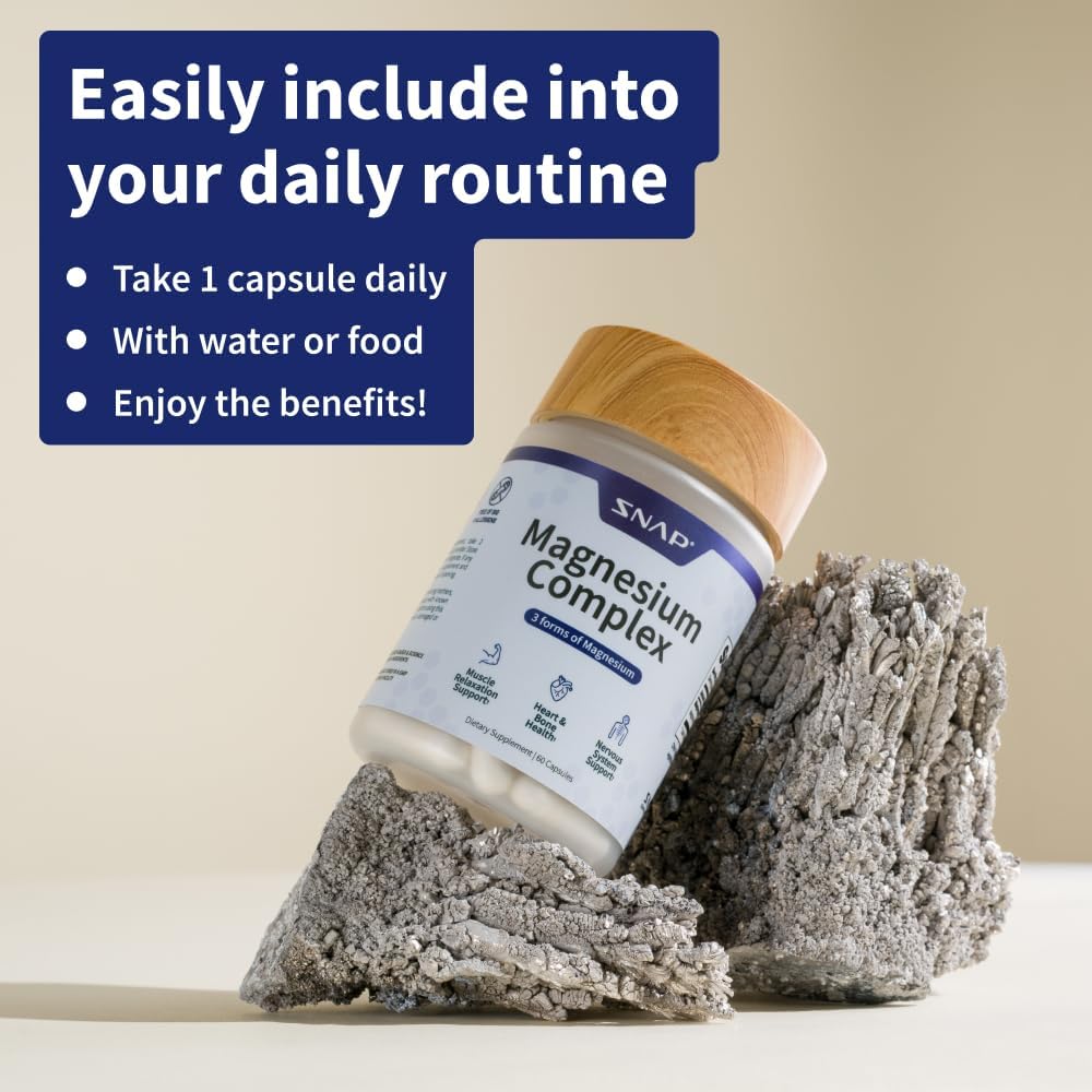 Snap Supplements 3-in-1 Magnesium Complex Capsules