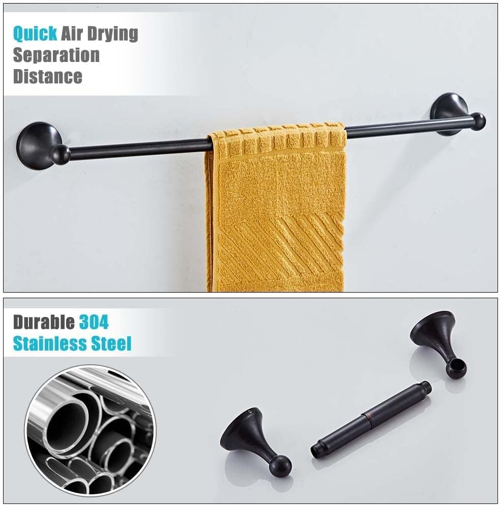 SUNTAI 8-Piece Bathroom Hardware Set Oil Rubbed Bronze