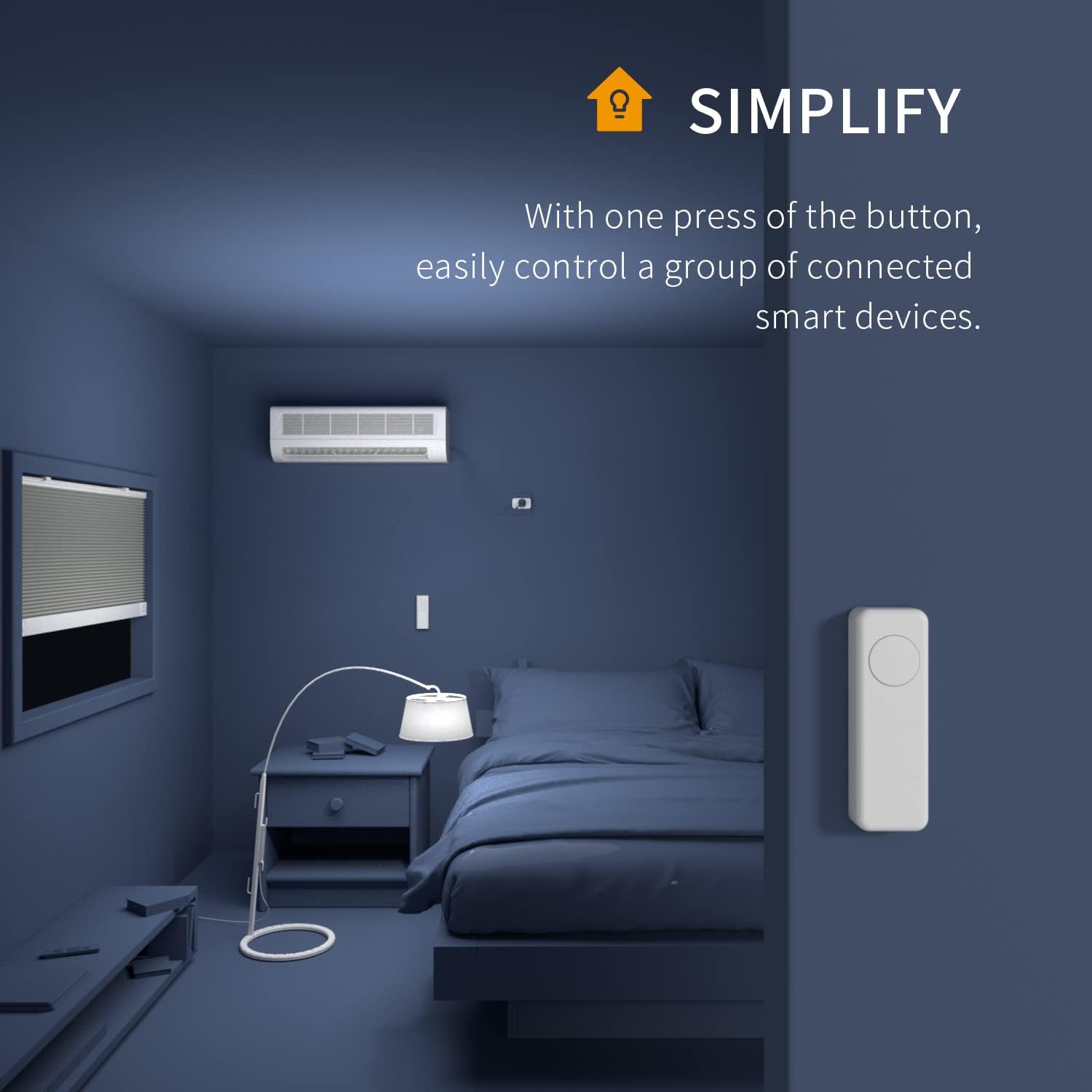 THIRDREALITY ZigBee Smart Button Yellow 3-Way Remote Control