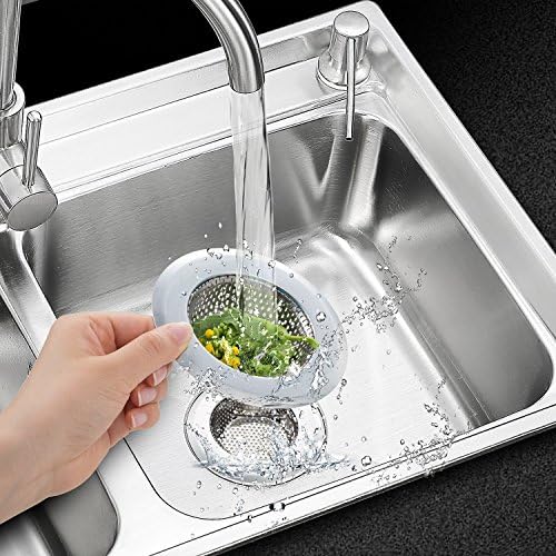 2PCS Stainless Steel Kitchen Sink Strainer 45 Diameter