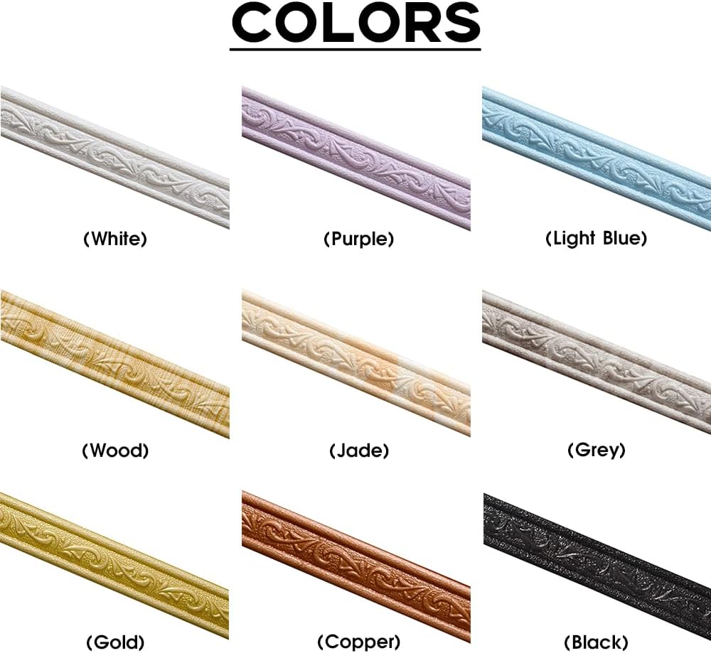 Self Adhesive Wall Border Diamond Painting Frame Edge Trim 905x16inCopper