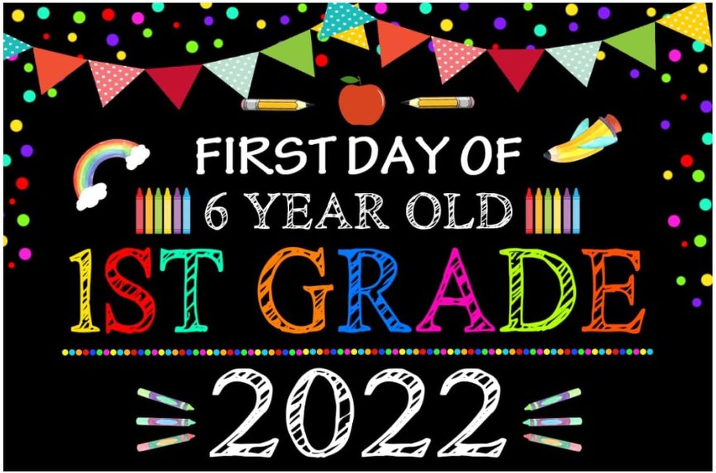 First Day School Wall Decal Peel and Stick 22in