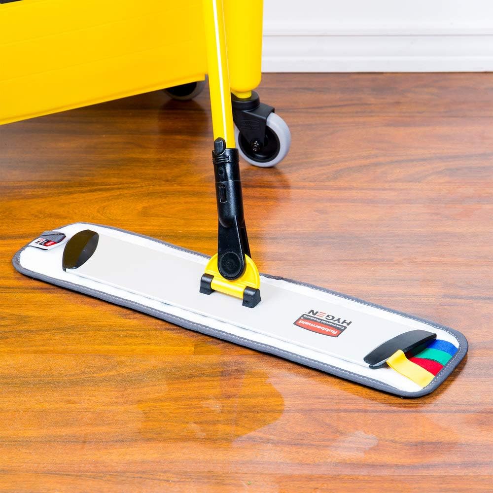 Rubbermaid HYGEN Microfiber Wet Mop Head Pad 18 inch Grey