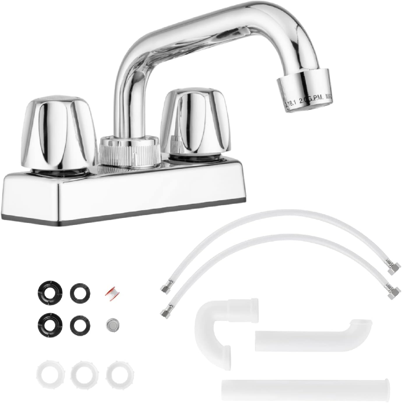 Pacific Bay Lynden Laundry Faucet with Swivel Spout