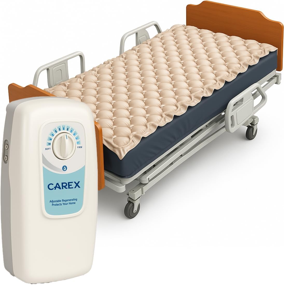 Carex Alternating Air Pressure Mattress Pad with Electric Pump