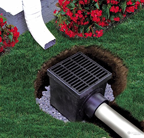 NDS 900BKITRTL1PK Square Catch Basin Drain Kit