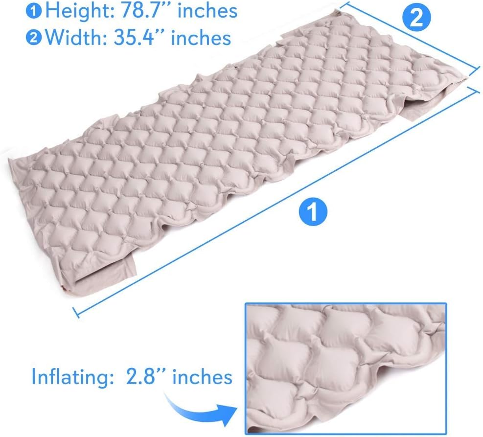 SereneLife Pressure Mattress with Electric Pump - Standard Hospital Size