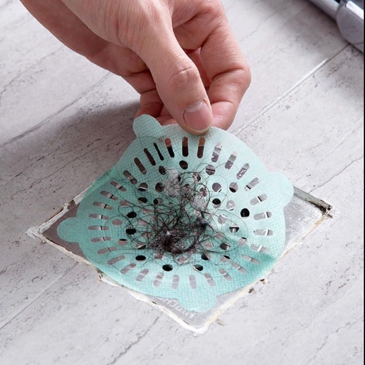 30 Pcs Disposable Hair Catcher for Bathroom Drain