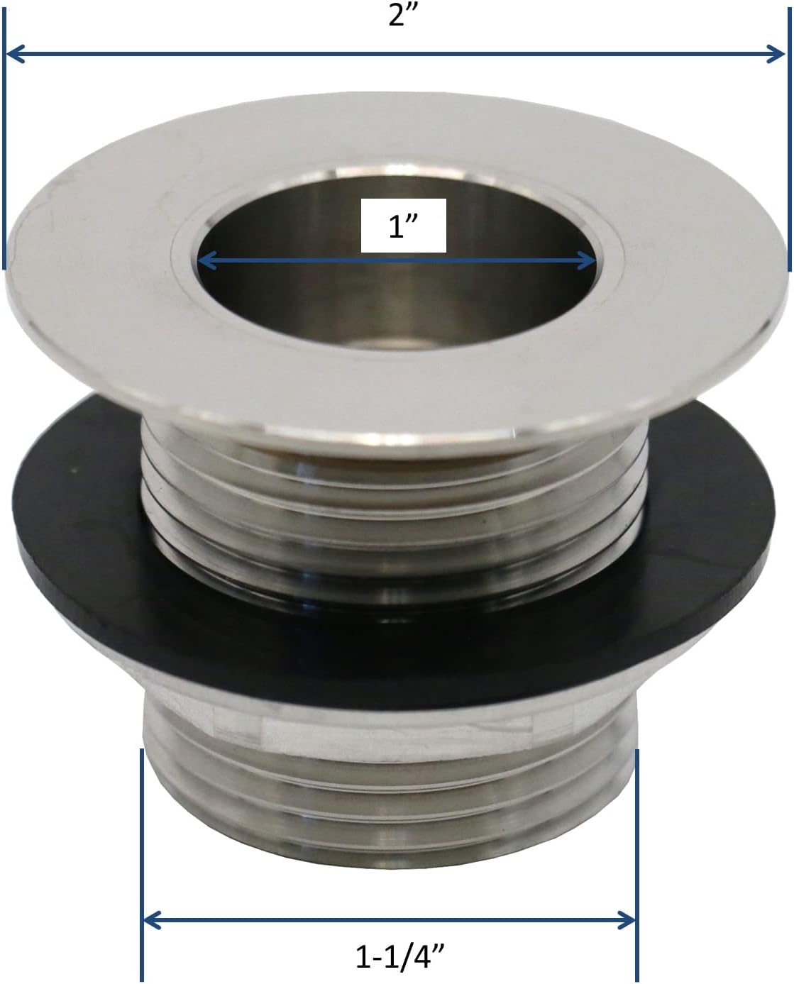 Leyso Stainless Steel Bar Sink Drain 1 NPS Thread