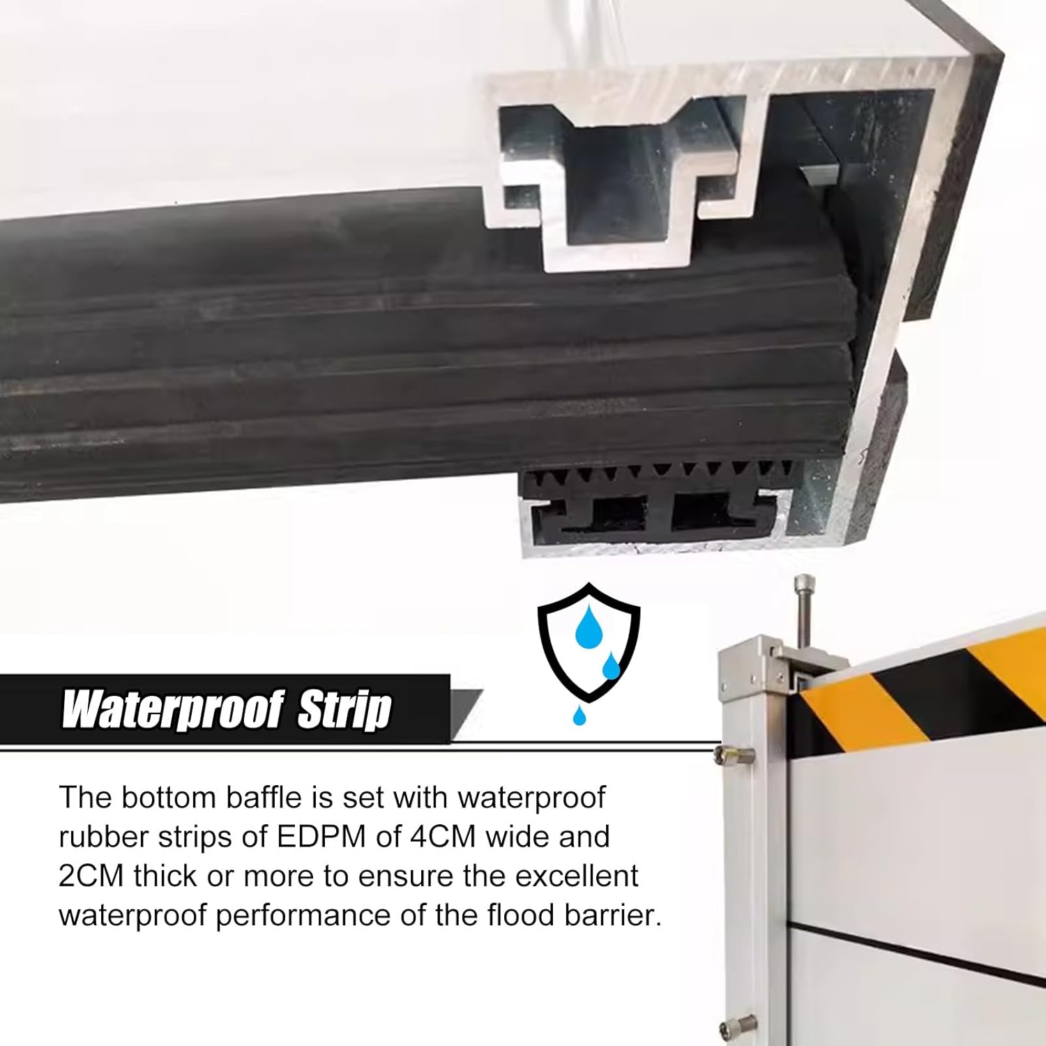 Flood Barrier Threshold Heavy Duty Doorway Water Stopper 1