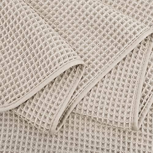 POLYTE Microfiber Bath Towel 60 x 30 in 4 Pack Beige 1