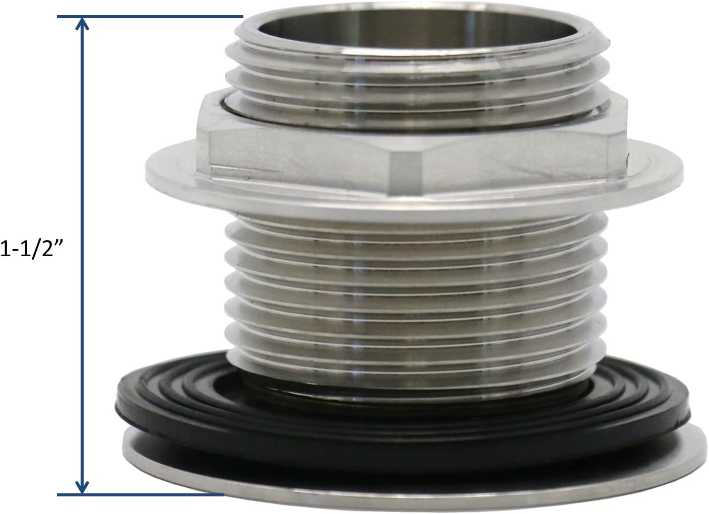 Leyso Stainless Steel Bar Sink Drain 1 NPS Thread