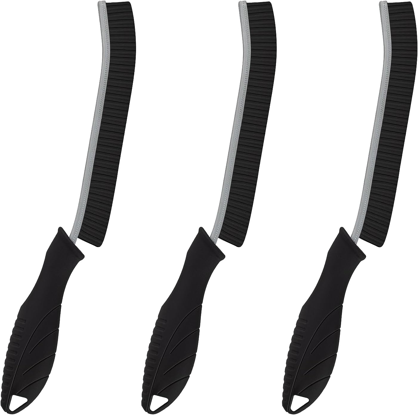 KMOSENIA 3-Piece Hard Bristle Crevice Cleaning Brush Set