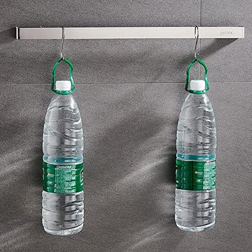 Stainless Steel Wall Mounted Towel Bar Rail - 30cm 118inch Silver
