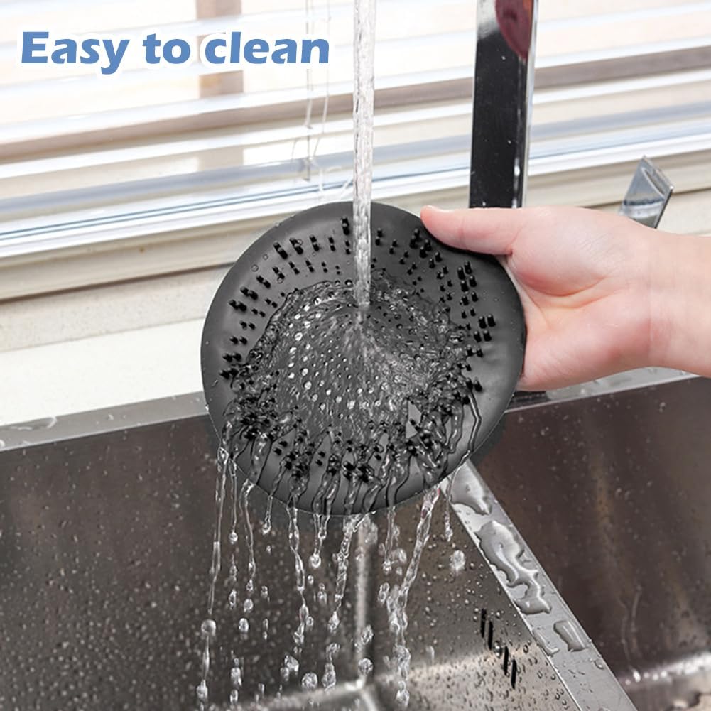 Pilarmuture 2Pcs Hair Catcher Drain Cover for Bath and Sink