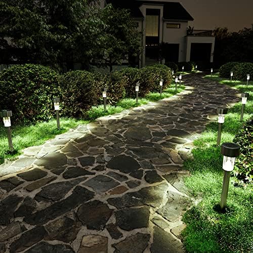 SOLPEX 16 Pack Cold White Solar Path Lights