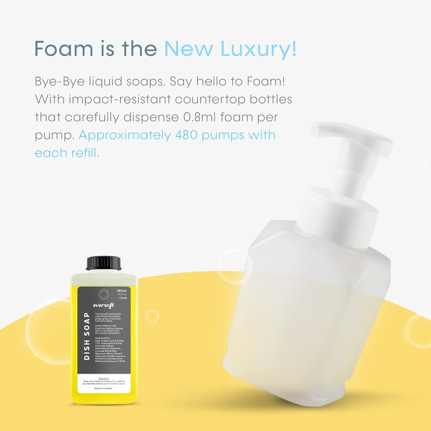 EZPULL Eversoft Foaming Dish Soap Dispenser
