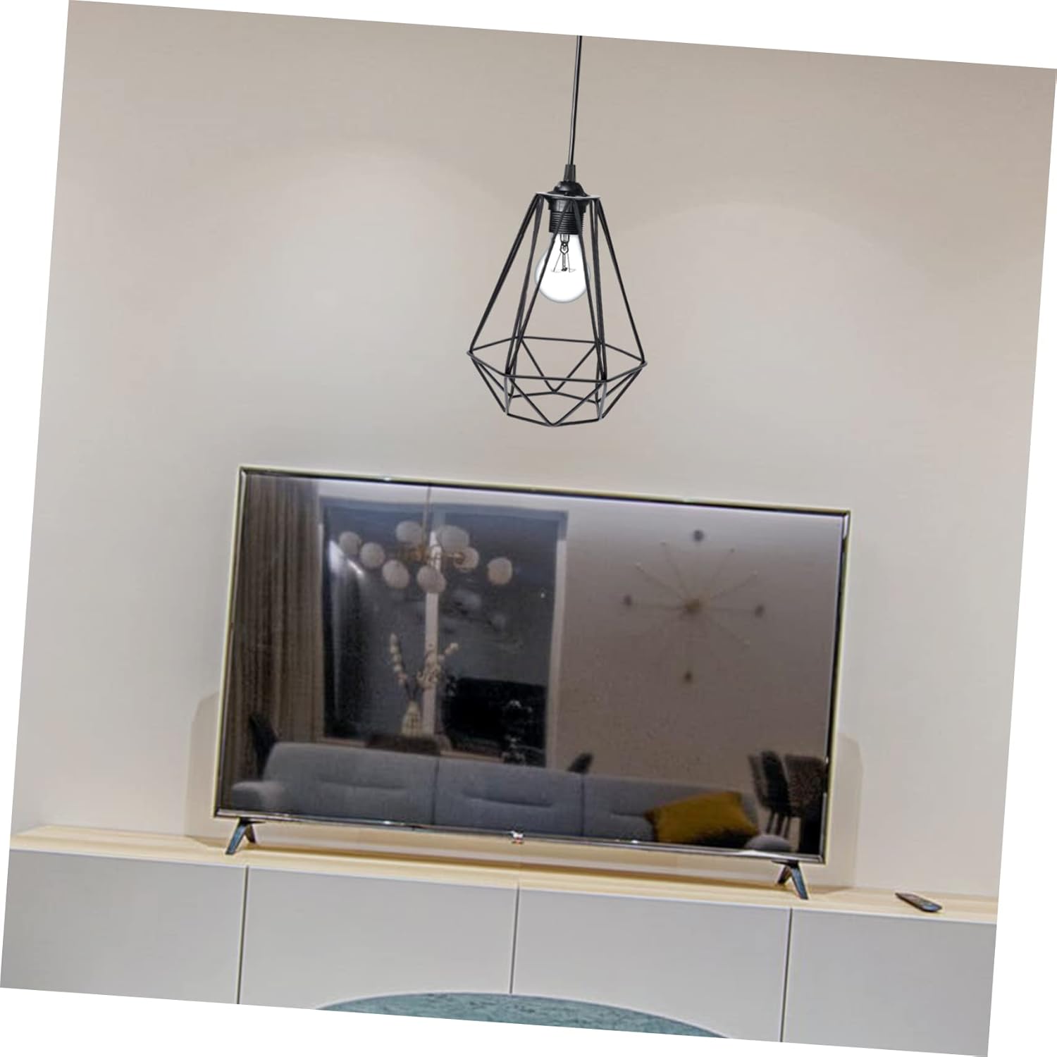 HOOTNEE Modern Decorative Wrought Iron Lamp Shade Candle Holder