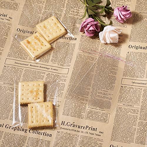 Fashewelry 1000Pcs Clear Self-Sealing Cello Bags