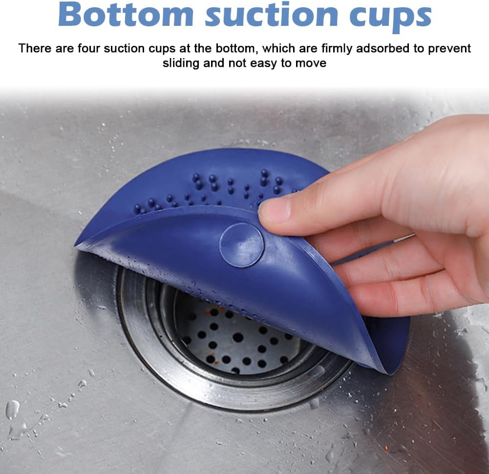 Pilarmuture 2Pcs Hair Catcher Drain Cover for Bath and Sink