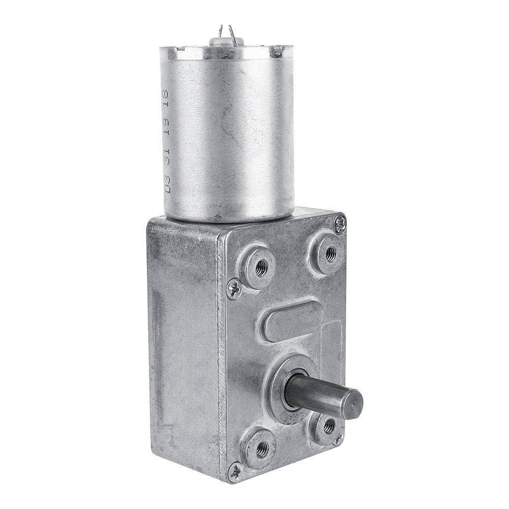 Yosoo Reversible 12V Worm Gear Motor 40RPM with Self Locking
