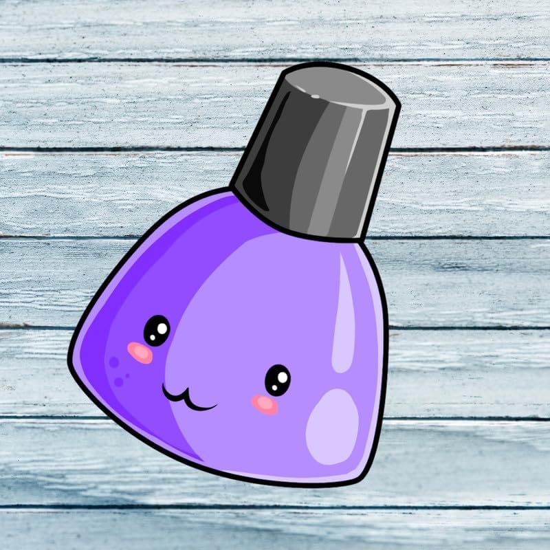 Customizable Nail Polish Wall Decals - Kawaii Art Decor