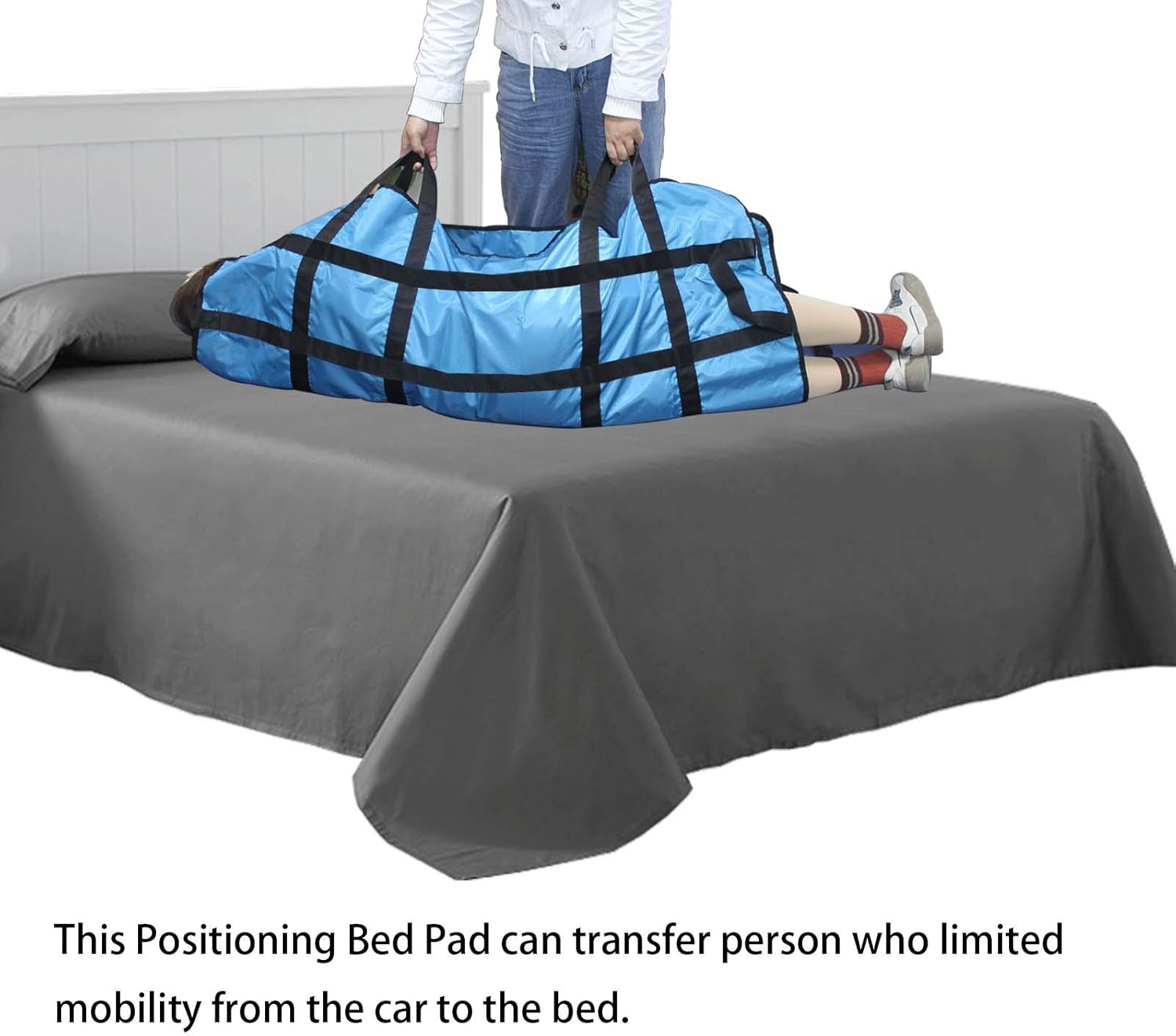 BoxLuote Positioning Bed Pad with Handles 48x40