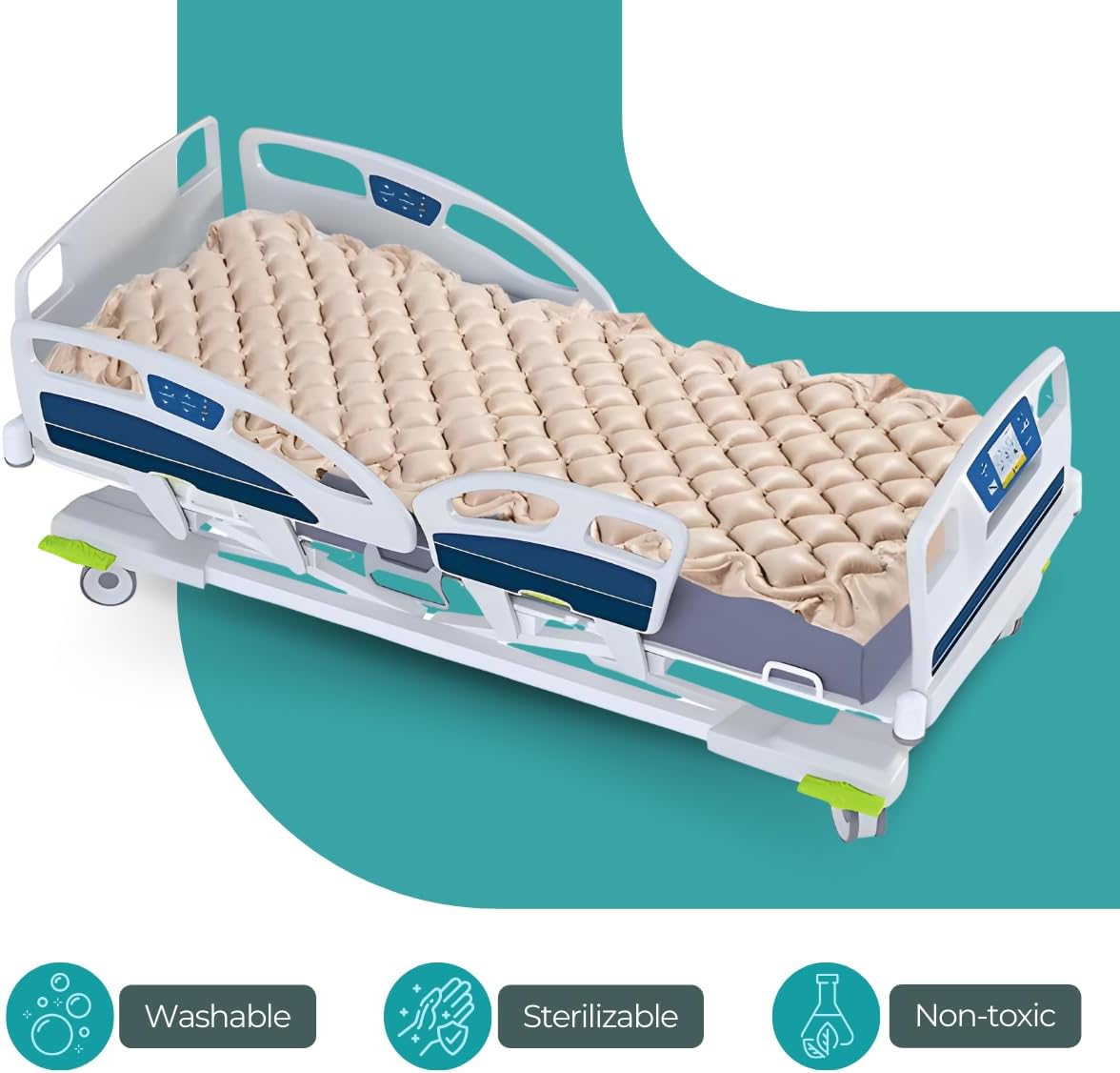 Safe Medic Pressure Mattress with Electric Pump for Bed Sores Prevention