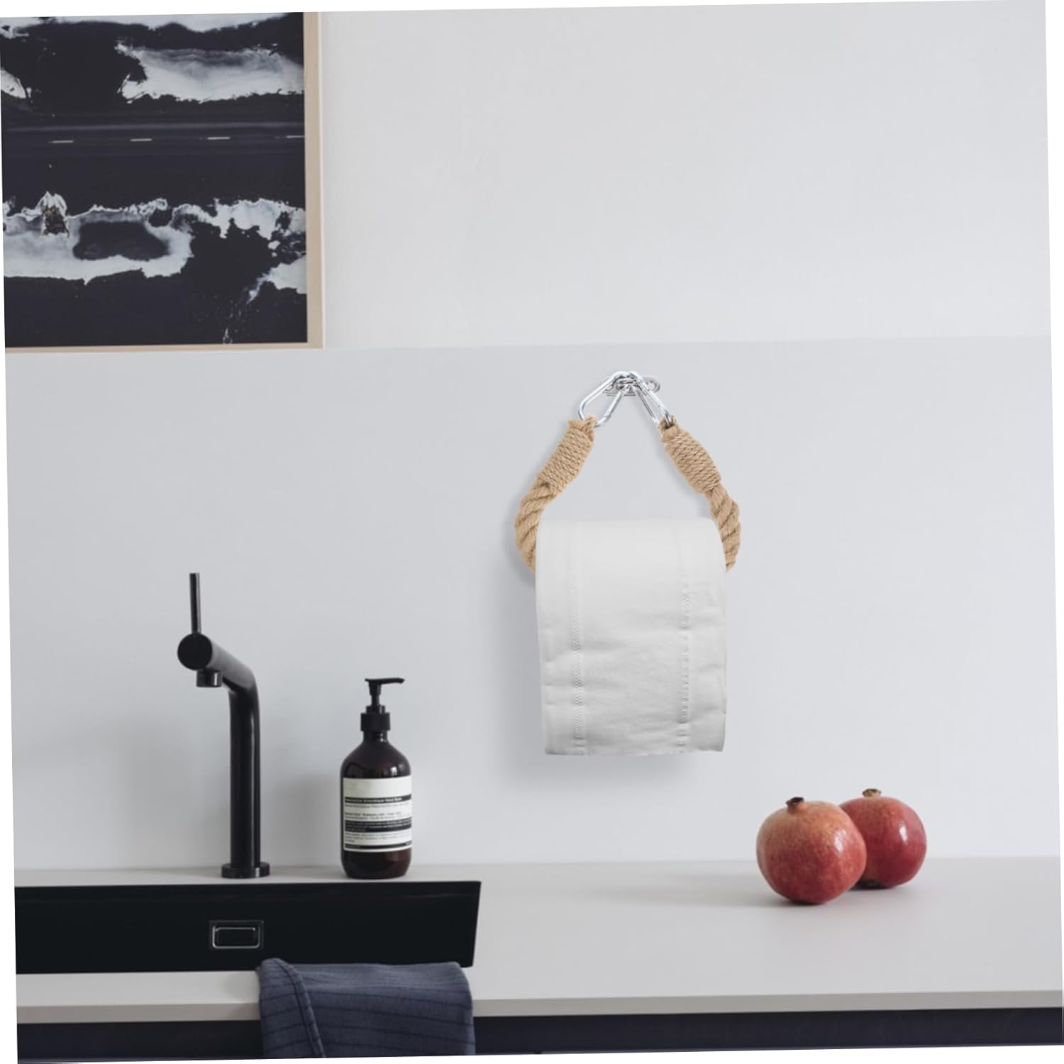 Retro Rope Toilet Paper Holder Boho Wall-Mounted Design