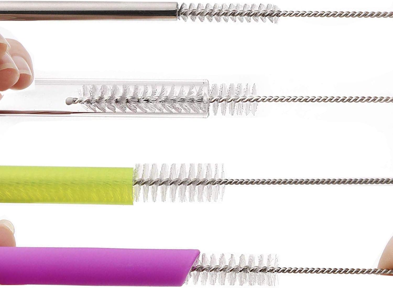 Long Straw Brush Set of 10 with 10 Different Diameters
