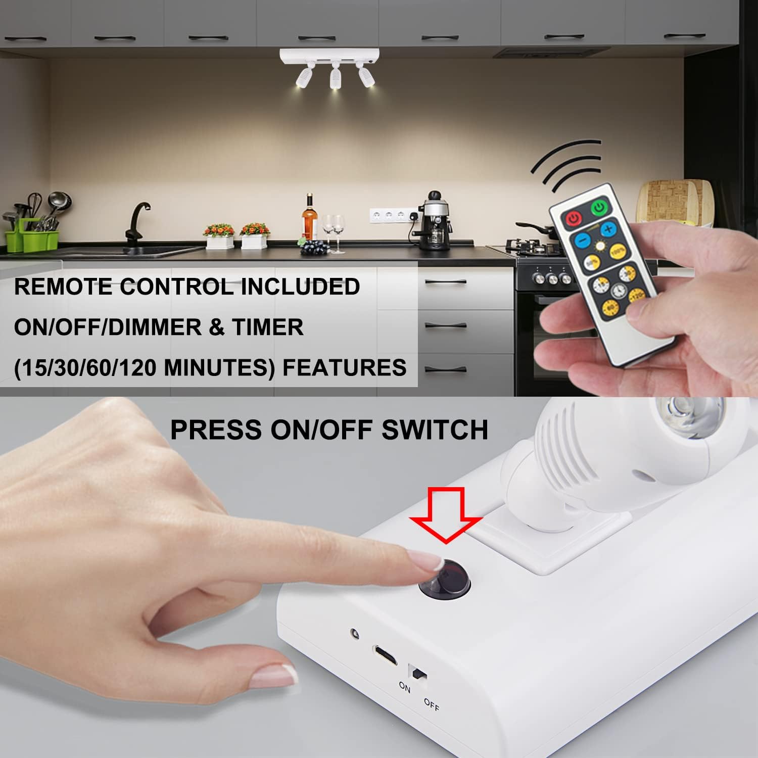 HONWELL Wireless LED Picture Lights with Remote 1